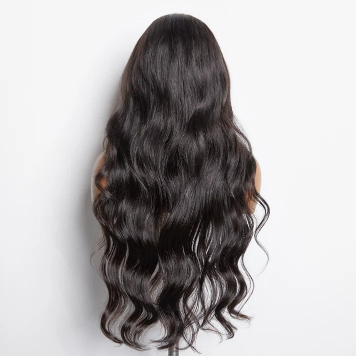 Body Wave 13×6 Glueless Lace Front Wig – Transparent Lace, Pre-Bleached, 150% Density