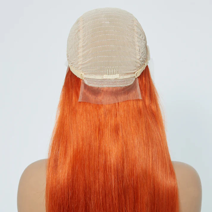 Ginger Straight Lace Front Wig 24” – 13×4, Pre-Plucked, 150% Density Human Hair